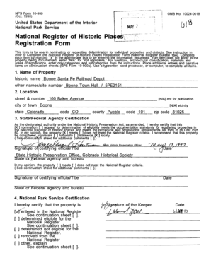 National Register of Historic Places Registration Form