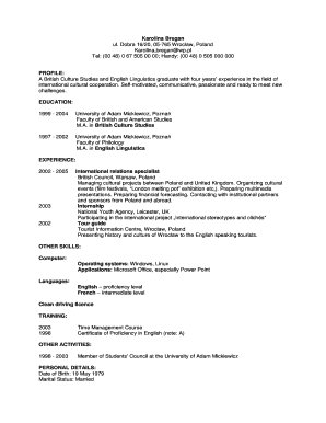 Cb form sample - ch2 form