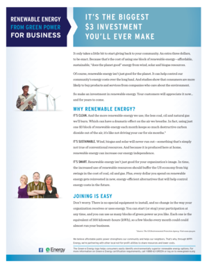 Renewable Energy Program Enrollment Form