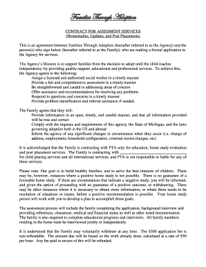 Adoption Services Agreement