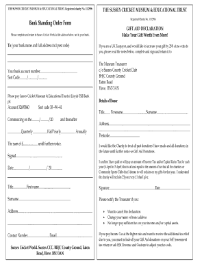 Gift Aid Declaration Form