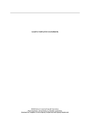 Employee Handbook Acknowledgment Form