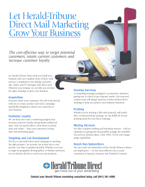Herald-Tribune Direct Mail Marketing Services