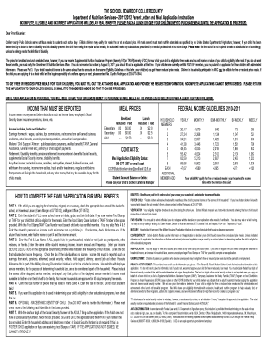Collier County Meal Application