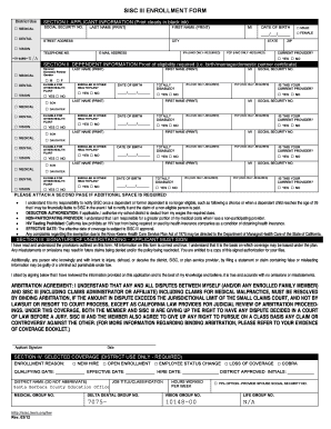 SISC III Enrollment Form