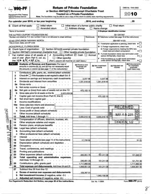 Form 990-PF 2010