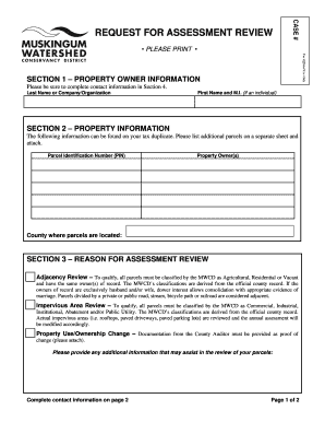 Request for Assessment Review
