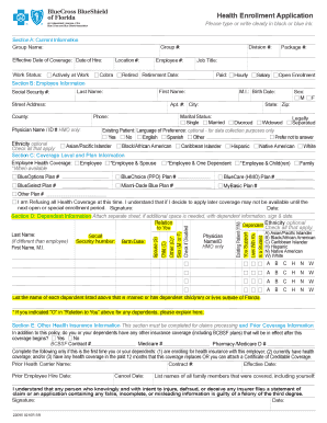 Health Enrollment Application