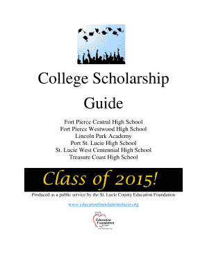 St. Lucie County Education Foundation Scholarship Application