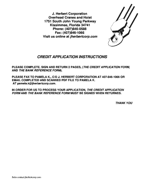 Credit Application Form