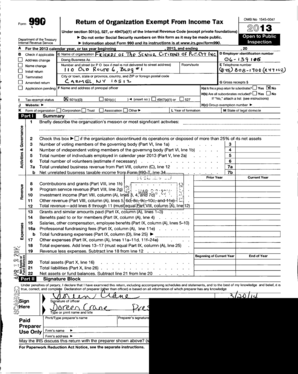 Form 990 Return of Organization Exempt From Income Tax