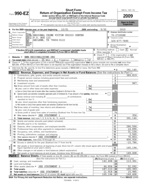 Form 990-EZ Tax Return