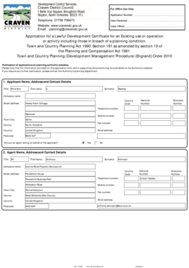 Lawful Development Certificate Application