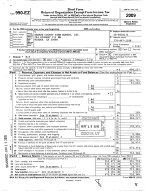 Form 990-EZ Exempt Organization Tax Return