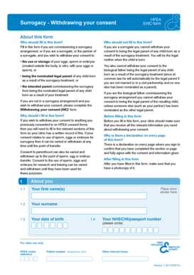 Who should fill in this form