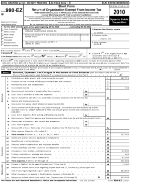 IRS Form 990-EZ 2010
