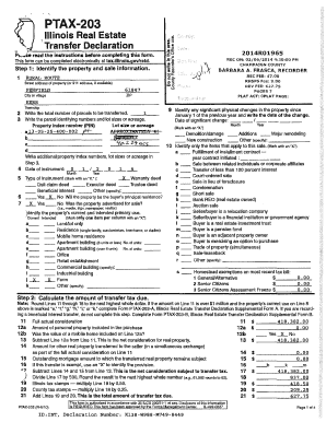 Illinois Real Estate Transfer Declaration