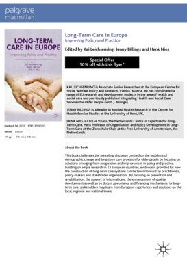 Long-Term Care in Europe Order Form