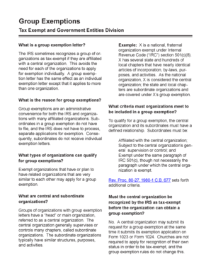 IRS Group Exemption Letter
