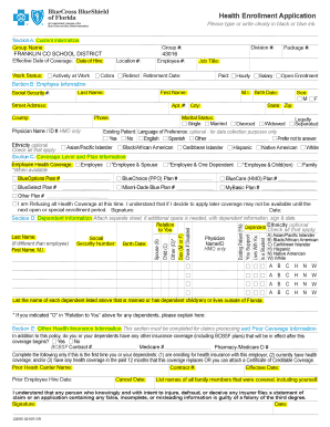 Health Enrollment Application
