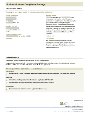 Clinical Laboratory Improvement Amendments Application