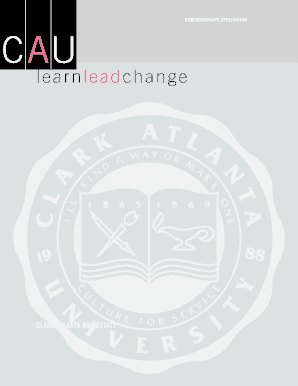 Clark Atlanta University Undergraduate Application