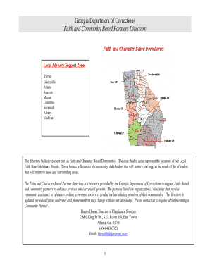 Georgia Faith and Community Based Partners Directory