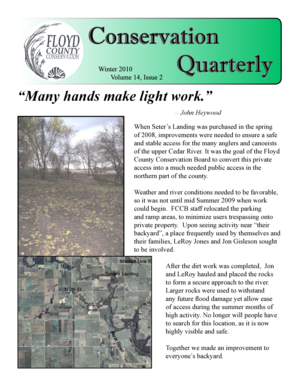 Conservation Quarterly Newsletter