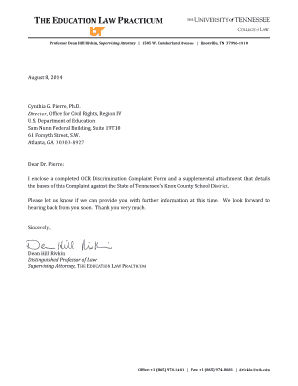 US Department of Education Discrimination Complaint Form