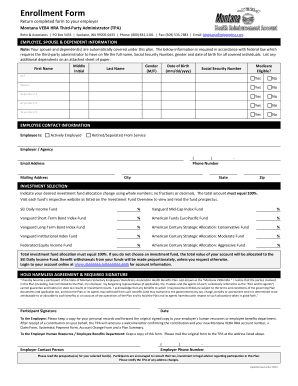 Montana VEBA HRA Enrollment Form