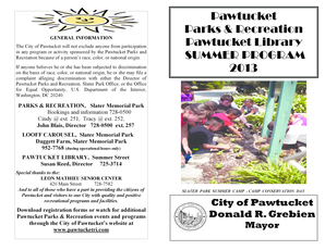 Pawtucket Parks & Recreation Class Waiver