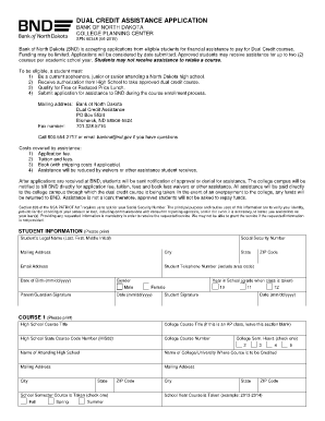 Dual Credit Assistance Application
