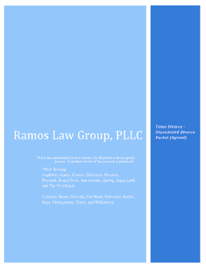 Texas Uncontested Divorce Agreement