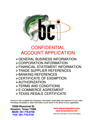 Bass Computers Customer Application