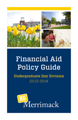 Merrimack College Financial Aid Notification