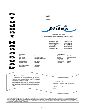 Gig Harbor High School Attendance Form