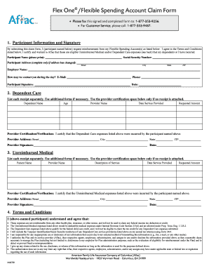 Flexible Spending Account Claim Form