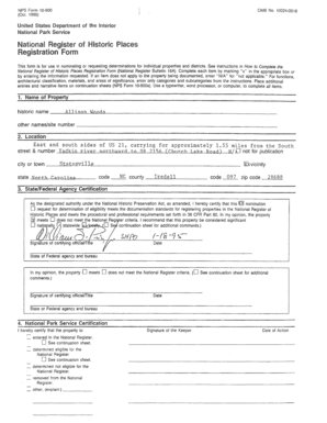 National Register of Historic Places Registration Form