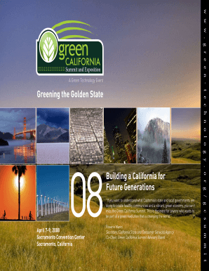 Green California Summit Registration Form