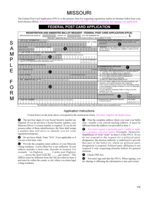Federal Post Card Application