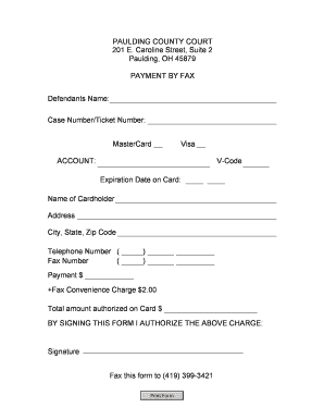 Paulding County Court Payment Form
