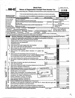 990 n vs 990 ez - 1545 1150 Short Form Form 990 -EZ Return of Organization Exempt From Income Tax Under section 501(c), 527, or 4947(a)(1) of the Internal Revenue Code (except private foundations) 13 lo- Do not enter Social Security numbers on this form as