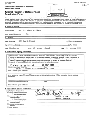 National Register of Historic Places Registration Form