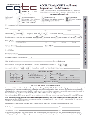 ACCEL/Dual/Joint Enrollment Application