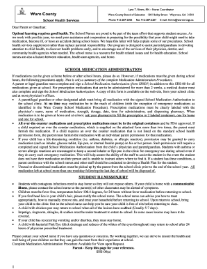 School Medication Authorization Form