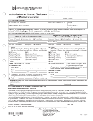 Authorization for Use and Disclosure of Medical Information
