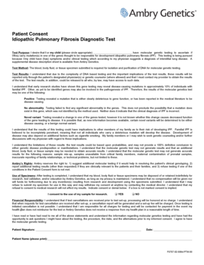 Idiopathic Pulmonary Fibrosis Diagnostic Test