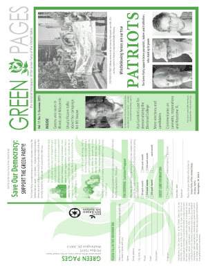 Green Party Donation Form