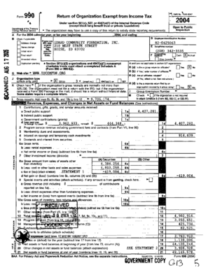 Form 990 Return of Organization Exempt from Income Tax