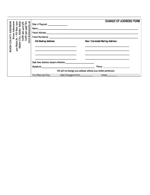 Change of Address Form